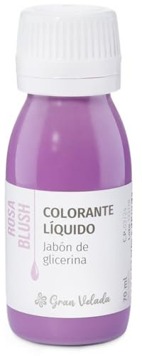 Colorante Líquido Rosa Blush para Jabón de Glicerina | Fácil de Usar | Añade Creaciones Llamativas y Espectaculares | Hidrosoluble | Ideal para Tonos Claros e Intensos | 1000 ml