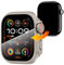 Diruite Hülle für Apple Watch Series 10 46mm Schutzhülle HD Einzigartiges Design Ultradünne PC Schutz Case Glas Displayschutz,Titanstahl(HD),Series 10 46mm