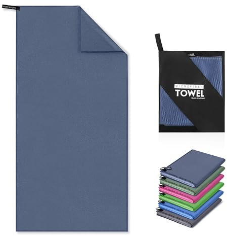 YC Kitchen Mikrofaser Handtuch, 70 x 140 cm, schnell saugendes Fitness Handtuch aus Mikrofaser, geeignet für Sporthandtuch, Reisehandtuch, Strandhandtuch