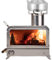 Estufa de leña para garaje de acero inoxidable para exteriores, estufa de leña para tienda de campaña, estufa de leña transparente, estufa de leña plegable con chimenea para camping, picnic y