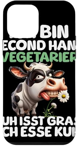 Hülle für iPhone 12 mini Second Hand Vegetarier Lustiger Kuh Spruch