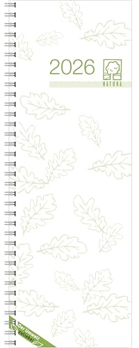 Zettler Vormerkbuch Blauer Engel 1W/1S 2026 – Wochenkalender 11 × 30 cm, 64 Seiten aus Recyclingpapier, 1 Woche auf 1 Seite, Zweimonatsübersicht, Steuertermine, Tages- & Wochenzählung, FSC