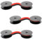 CONNECTION 3er Pack Farbband Schreibmaschine Schwarz/Rot Schreibmaschinenband Nylon Typewriter Schreibmaschinen Farbband für Schreibmaschine Kompatibel mit Klassischen Modellen GR4 GR1