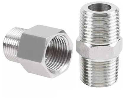 1pc M22 M24 M25 M27 To 1/8 1/4 3/8 1/2 3/4 M12 M14 M16 M18 M20 Female Male BSP NPT Thread Stainless Steel Pipe Fitting(M M27x1.5 M BSPP1I2)