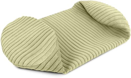Amilian Kissenrollenbezug 15x40 cm - Ersatzbezug für Nackenrolle und Kissenrolle – Rundkissen Bezug mit verdecktem Reißverschluss - weicher, waschbarer Bezug - Morgentau