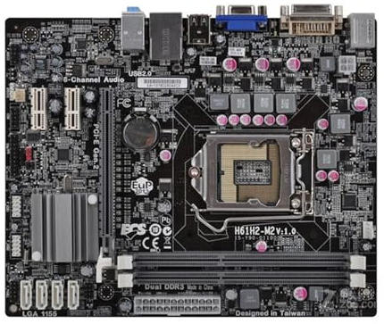 Carte Mere pc Carte mère 1155 DDR3 Fit for ECS H61H2-M2 Intel H61 Compatible avec Les processeurs Core i7/i5/i3 USB 2.0 SATA2 PCI-E X16 Micro ATX