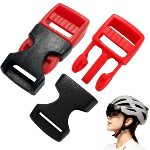 2er-Set Helmkinnclip, Schnalle | Geeignet für Sicherer & Komfortabler Verschluss für Motorrad; Produktdetails und Passform vor dem Kauf prüfen.