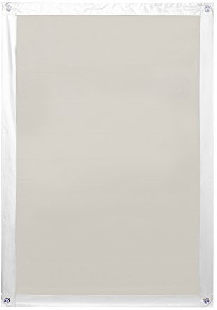 Lichtblick Dachfenster Sonnenschutz Haftfix in Beige, 94 cm x 96,9 cm, Thermorollo mit reflektierender Außenbeschichtung, ohne Bohren, mit Saugnäpfen für SK06