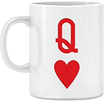 Queen et King of Hearts Mug en céramique | Meilleur Cadeau d'anniversaire, cadeau d'anniversaire - Queen and King of Hearts