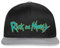 Spreadshirt Rick and Morty Serienlogo Typografie Snapback Cap, One Size, Schwarz/Grau