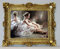 Lnxp Wunderschönes Gemälde 56x46 cm Ballerina Ballett Balletttänzerin Bild mit Rahmen arock Antik Repro 50B