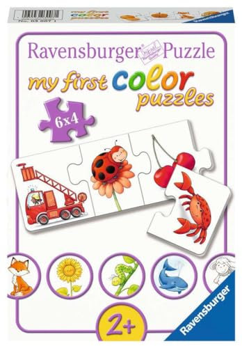 Ravensburger Kinderpuzzle - 03007 Alle Meine Farben - My First Color Puzzle mit 6x4 Teilen - Puzzle für Kinder ab 2 Jahren