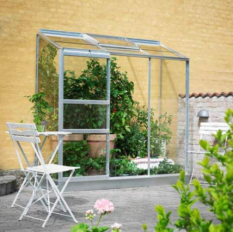 Atout Loisir Altan 3 Verre horticole F09197-70603 - Hauteur : 1.84 m - Longueur : 1.94 m Argent