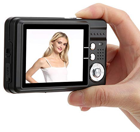 Digitalkamera für Anfänger, FHD 1080P Videokamera, Fotokamera, mit 2,7 LCD Bildschirm, 8X Digitalzoom, Eingebautes Mikrofon, für Studenten Teenager Erwachsene
