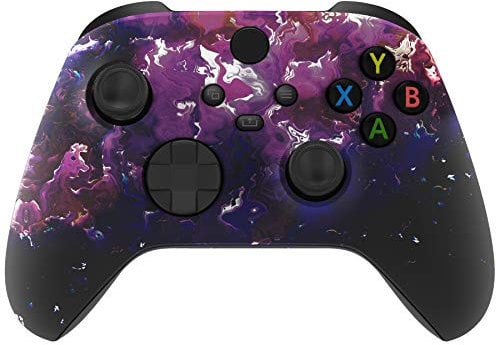 eXtremeRate Front Case Gehäuse für Xbox Series X&S Controller, Vordere Hülle faceplate Cover Skin Shell Zubehör für Xbox Core Controller Model 1914(Surreale Lava)-Kein Controller
