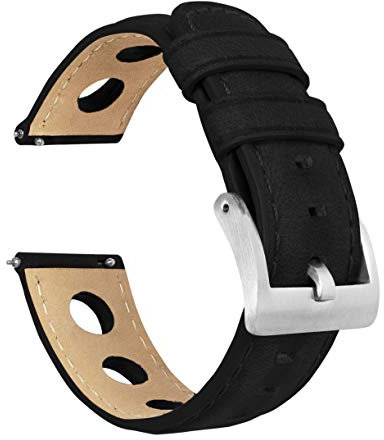 Barton Rally Horween-Lederarmband, Schnellverschluss, 18 mm, 19 mm, 20 mm, 21 mm, 22 mm, 23 mm und 24 mm