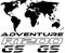 Gesar Aufkleber Adventure Weltkugel und 2 Stück GS 1200,Aufkleber für Auto und Motorrad,Kompatibel mit Motorrad LC R 1200 GS r1200gs,passend für Motorradkoffer,R 1200 1150 1100 1250 GS (Schwarz)