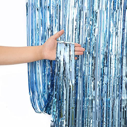 2m/2.5m/3m Foil Door Curtain [3m, Sky Blue]