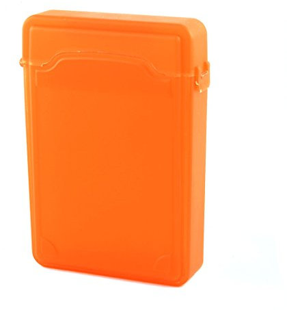 Ruilogod Tragbare Schutz 3,5-Zoll-Festplatte Festplatte externes Gehäuse Box orange