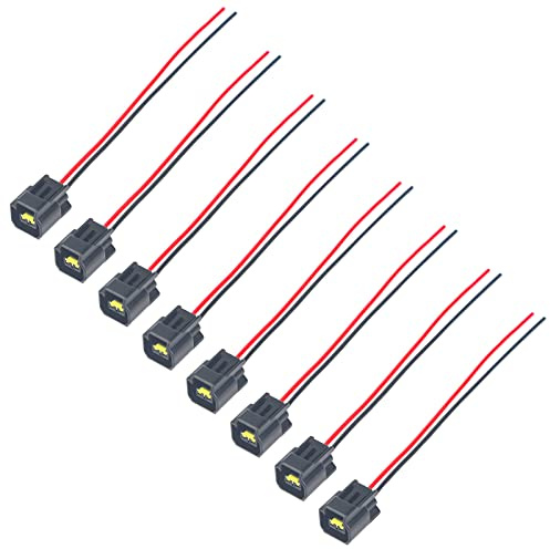Modular Ignition Coil Female Connector Plug Wire Harness Pigtail Fits for 4.6L 5.4L 6.8L Ford F150 F250 F350 Super Duty Mustang Explorer Expedition Crown Victoria (8Pcs)