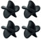 Shaker Balls Shaker Bottle Ball Replacement Milkshake Protein Powder Whisk Ball for Shaker Cup Bottle (4 Pcs Black Plastic)