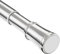 Asta per tende senza foratura Asta telescopica Appendiabiti allungabile per asta per tende da doccia Regolabile con 12 anelli per tende per armadi, finestre, guardaroba 1 pezzo 110-200CM