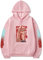Chainsaw Man Hoodie Power Cosplay Costume Japanese Anime Pullover Sweatshirt Jacket Tops for Unisex Pink
