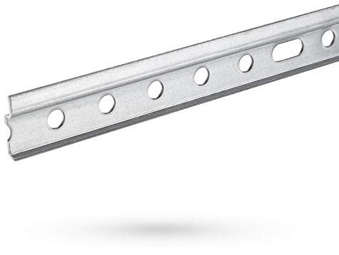 SOTECH 3 x Aufhängeschiene 2000 x 29 x 7 mm kürzbar aus verzinktem Stahl | Schrankaufhängung für Wandmontage Oberschrank Aufhänger