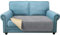 Granbest Super Soft Dicke Loveseat Sofa Kissenbezüge, rutschfeste Sitzbezüge für 2-Sitzer Sofa, Couch Kissenbezug für Haustiere (2-Sitzer, Hellgrau)