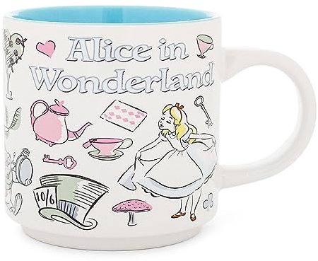Disney Alice In Wonderland Icons Single Stackable Ceramic Mug | Holds 13 Ounces