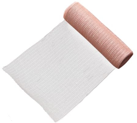 Fiorky Cinta de malla de papel de aluminio con purpurina de 10 yardas, cinta decorativa para árbol de Navidad, brillante, multifuncional, suministros de decoración de fiestas (oro rosa)