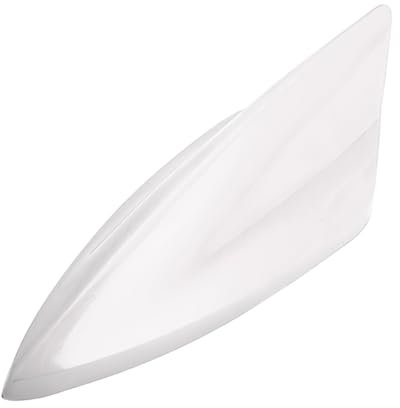 CGEAMDY Auto Haifischflossen-Antenne Abdeckung Verkleidung, Fm/Am-Antenne, Hergestellt Aus Abs, Geringer Windwiderstand, Für SUV, Trucks, Vans, Auto Tuning(Weiß)
