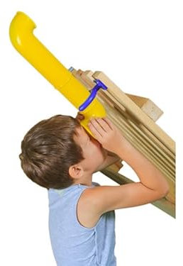Kids Toy Play Periscopeideal for Garden Play House Climbing Frames Treehouse (Yellow)