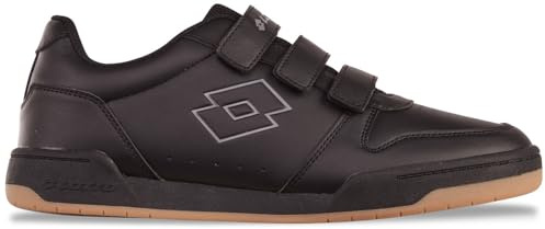 Lotto Titanis VL - Sneaker Unisex, Taglia 39 EU, Colore: Nero/Grigio, Nero Grigio Scuro, 39 EU