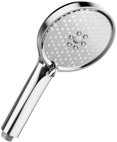 Cobbe Soffione Doccia ad Alta Pressione con 3 Modalità, Soffione Doccia a Risparmio Idrico, Soffione Doccia Grande con Funzione Anticalcare, Cromato