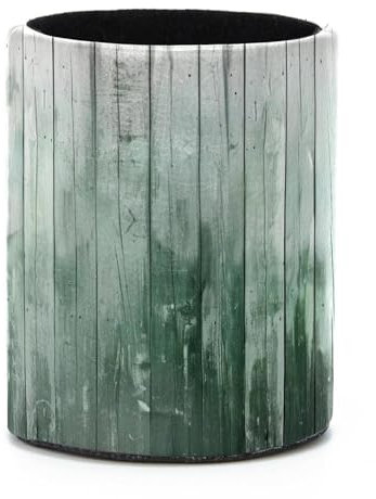 Stiftehalter mit Farbverlauf, Holzplanken-Muster, große Kapazität, Schreibtisch-Organizer, Stiftehalter, Etui für Schreibtisch, Büro, Stifteetui für Schule, Kinder, Grün / Grau