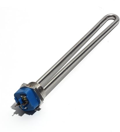 tianwandong Screw in Heater with 1 Inch NPT Thread 12V 150W 120V 1KW/2KW Submersible Water Heater Element Stainless Steel Tube 1pc(12V 300W)