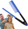 Vllold Cepillo alisador de pelo, peine alisador de pelo de plancha plana | Peine de diseño profesional para el hogar, viajes, hotel, dormitorio, viaje de negocios