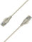Elfcam® - 20m Câble Ethernet Cat 6A Ultra Slim 10Gbps 32AWG UTP OD2,8mm 500MHz, 10Gb Thin RJ45 Cat 6A Patch Cord pour LAN, Routeur, Modem, Xb Laptop et Servers, Blanc, 20 Mètre