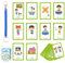 VINSPIRE Communication Cards PECS Flashcards - 32PCS Pecs Cards Sign Language Flash Cards with Loss Prevention Strap, Visual Aids Children and adults with Autism for visual aid or cue