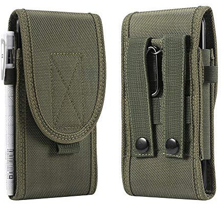 ZDJKAFREH Taktische MOLLE Holster Army Handy Gürteltasche Kompatibel mit Galaxy S25 S24 S23 S22 S21 Ultra, Outdoor Hüfttasche Kompatibel mit Honor Magic V2