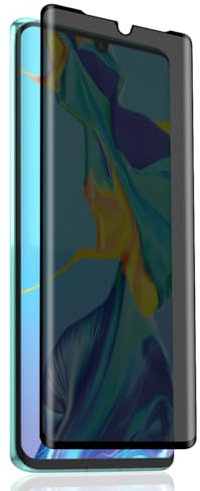 Euukzzea 1 Pièces Verre Trempé Anti-Espion pour Huawei P30 Pro Protection D'écran, Dureté 9H Anti Rayure Privacy Film Sans Bulles, Anti-Spy Privacy Protecteur Vitre