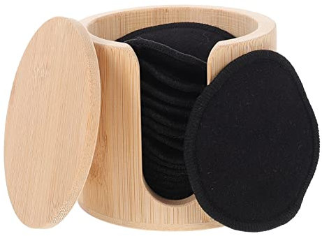 PACKOVE 16piezas Discos Desmaquillantes Reutilizables Almohadillas Cosméticas Para Limpiar Rostro Compactos Para Viaje