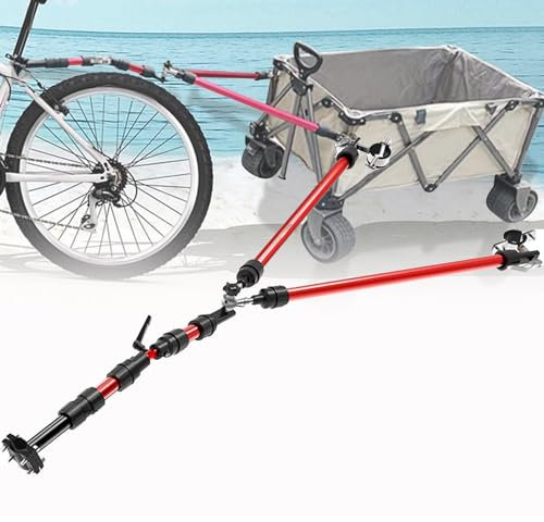 Gancio di traino per rimorchio bici - Biella per rimorchio per veicoli elettrici, barra di traino per cani, gatti, campeggio, escursionismo - Attacchi facili