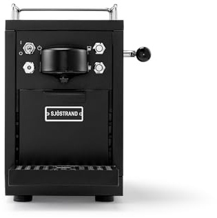 Sjöstrand The Original Capsule Coffee Machine, Black | Original Nespresso Compatible Pod Machine, Stainless Steel Body, Espresso or Lungo Coffee, 1.2L Tank, 19 Bar Pressure