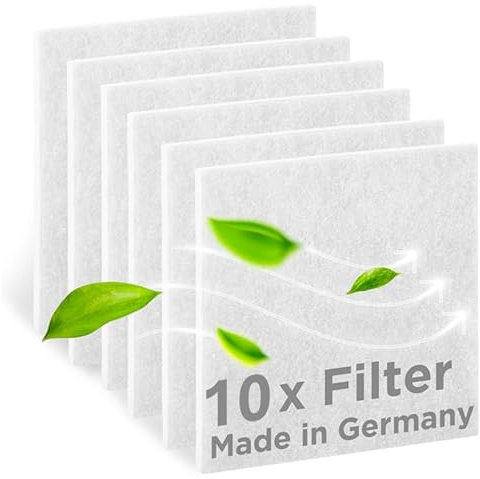 10 filtri di ricambio per ventilatore LIMODOR Compact – compatibili con unità di ventilazione Limot (art. n. 00070 e 00810) – filtro aria e filtro antipolvere – Made in Germany (10 filtri bianchi)
