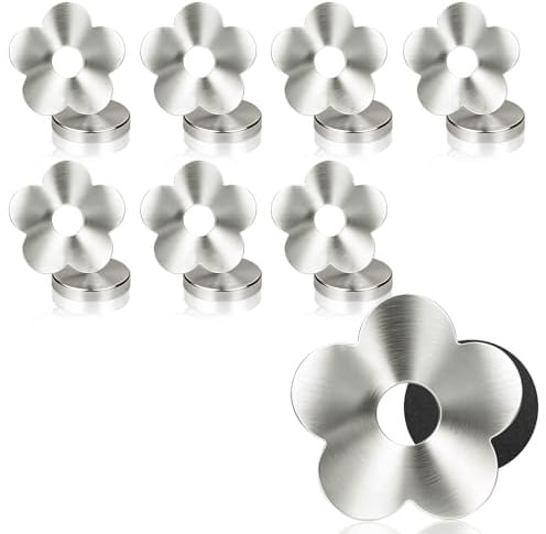 8er Tischdeckenbeschwerer Für Draußen Extra Schwer, Magnet Tischdecken Beschwerer Draußen, Gewichte Tischdecke Outdoor, Edelstahl Tischdeckengewichte, Tischdeckenklammern, Tischdeckenhalter (Blumen)