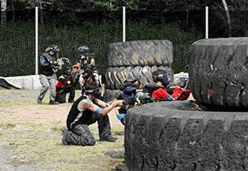 Maillestore Paintball-Netz - Schwarz luftig und stabil 3m x 50 m