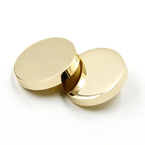 Nähen flach Metall Button Shirt Coat Anzug Schnalle Knöpfen, gold, 20 mm 10pcs