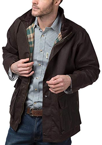 Rydale Men's Cawood Lined Waxed Cotton Wax Jacket Men's Coat for Walking or Shooting
